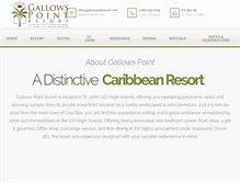 Tablet Screenshot of gallowspointresort.com